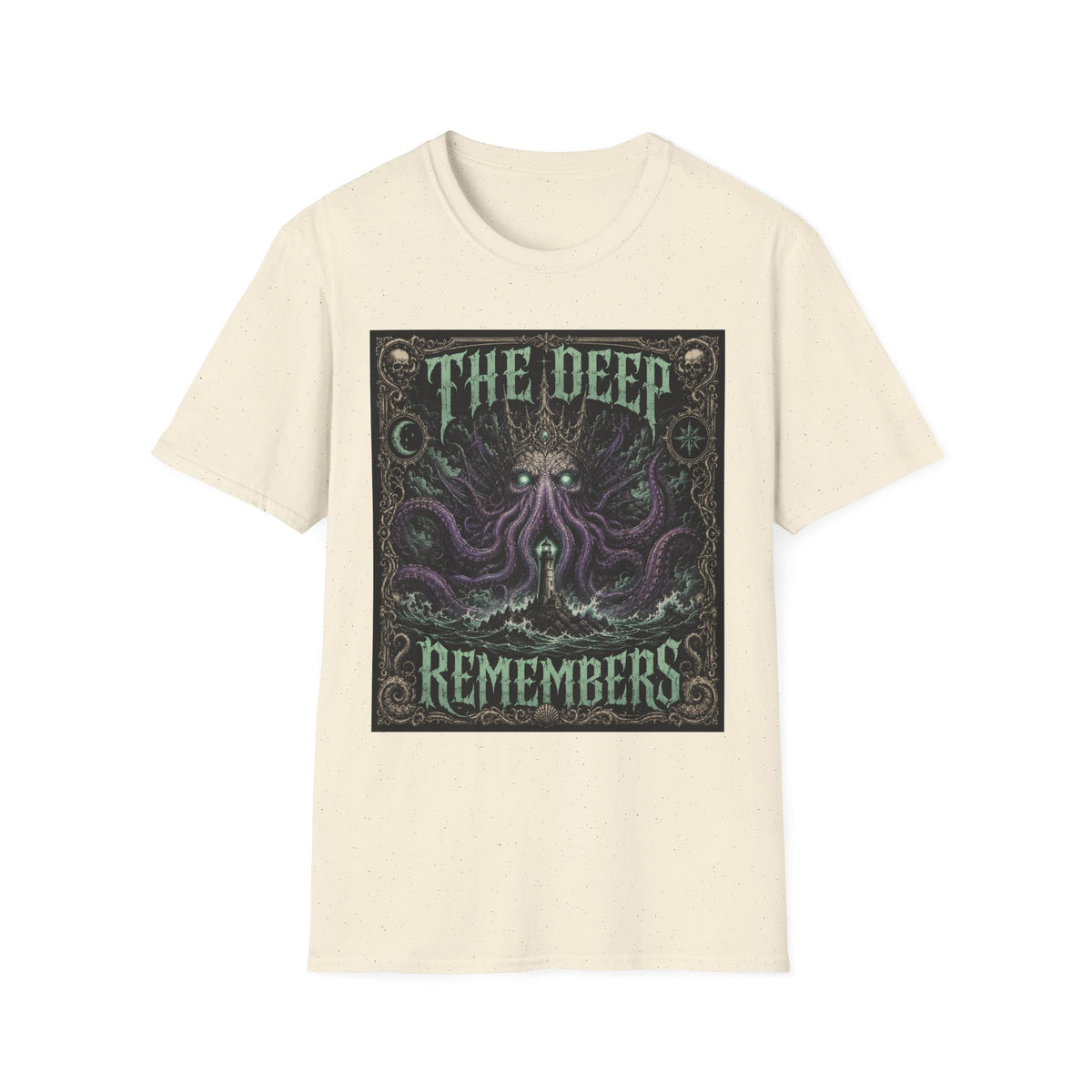The Deep Remembers T-Shirt — Nautical Cthulhu Horror Graphic Tee