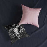 Ram Horned Skull Gothic Geometric Cushion | Decorative Sofa Pillow