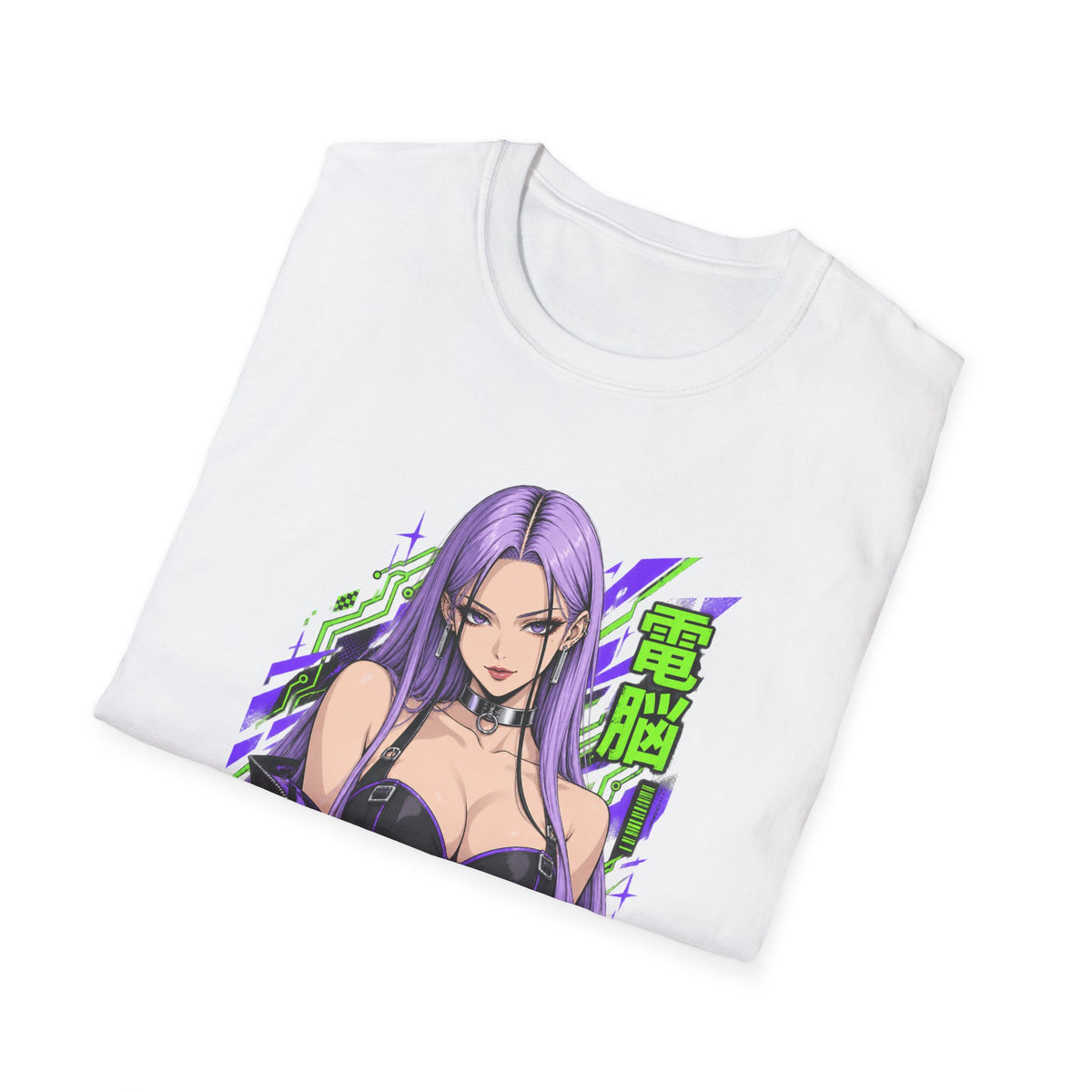 Violet | Anime Cyber Sexy Pin Up Girl T-Shirt