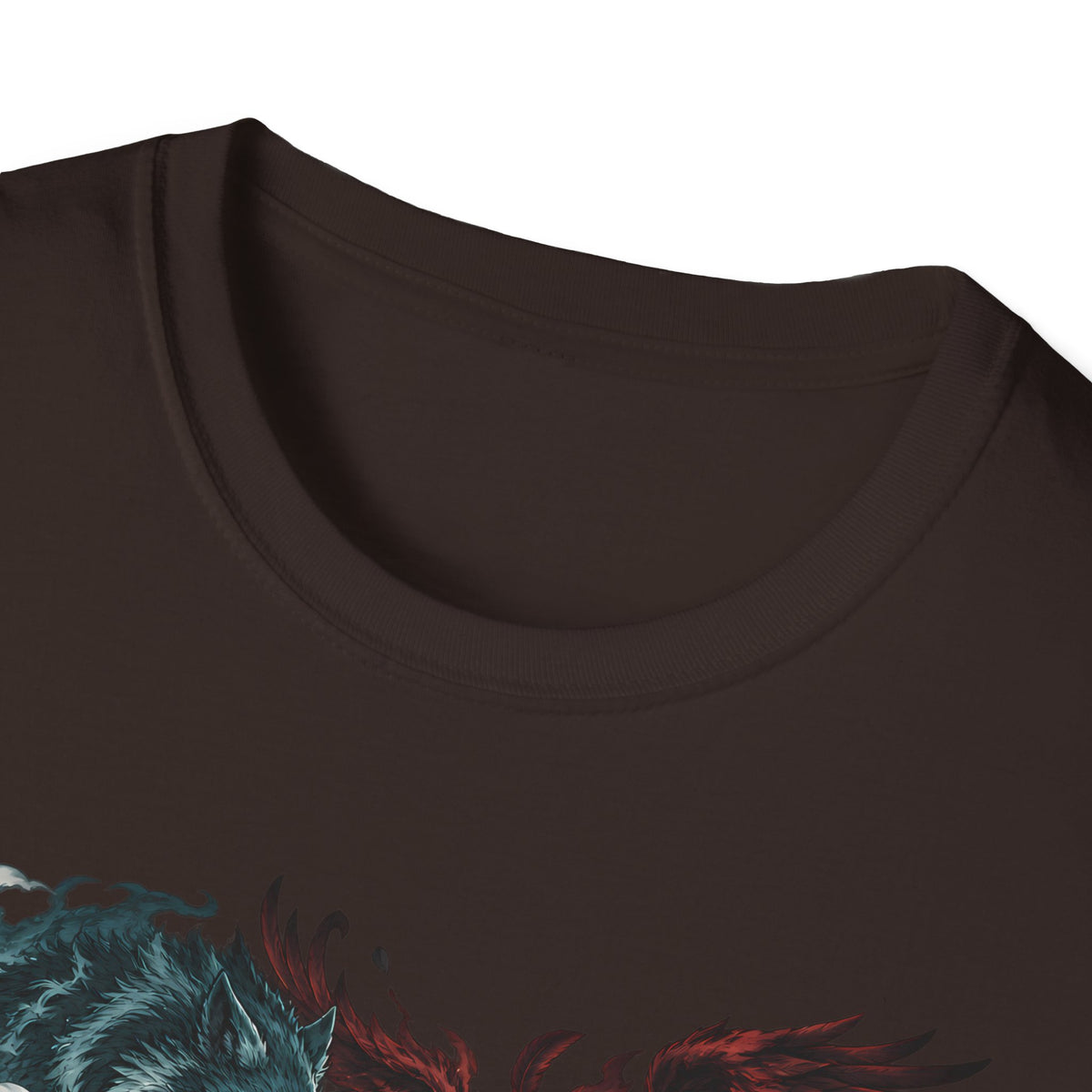 Yin Yang | Wolf Demon vs Phoenix | Japanese Anime Ninja T Shirt