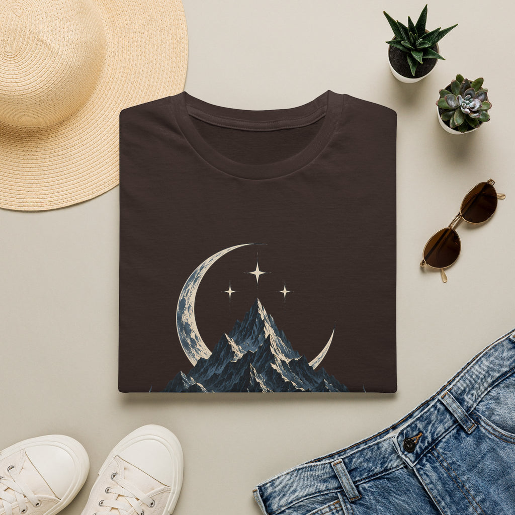 Night Court Mountain | ACOTAR Book Crescent Moon & Stars Graphic