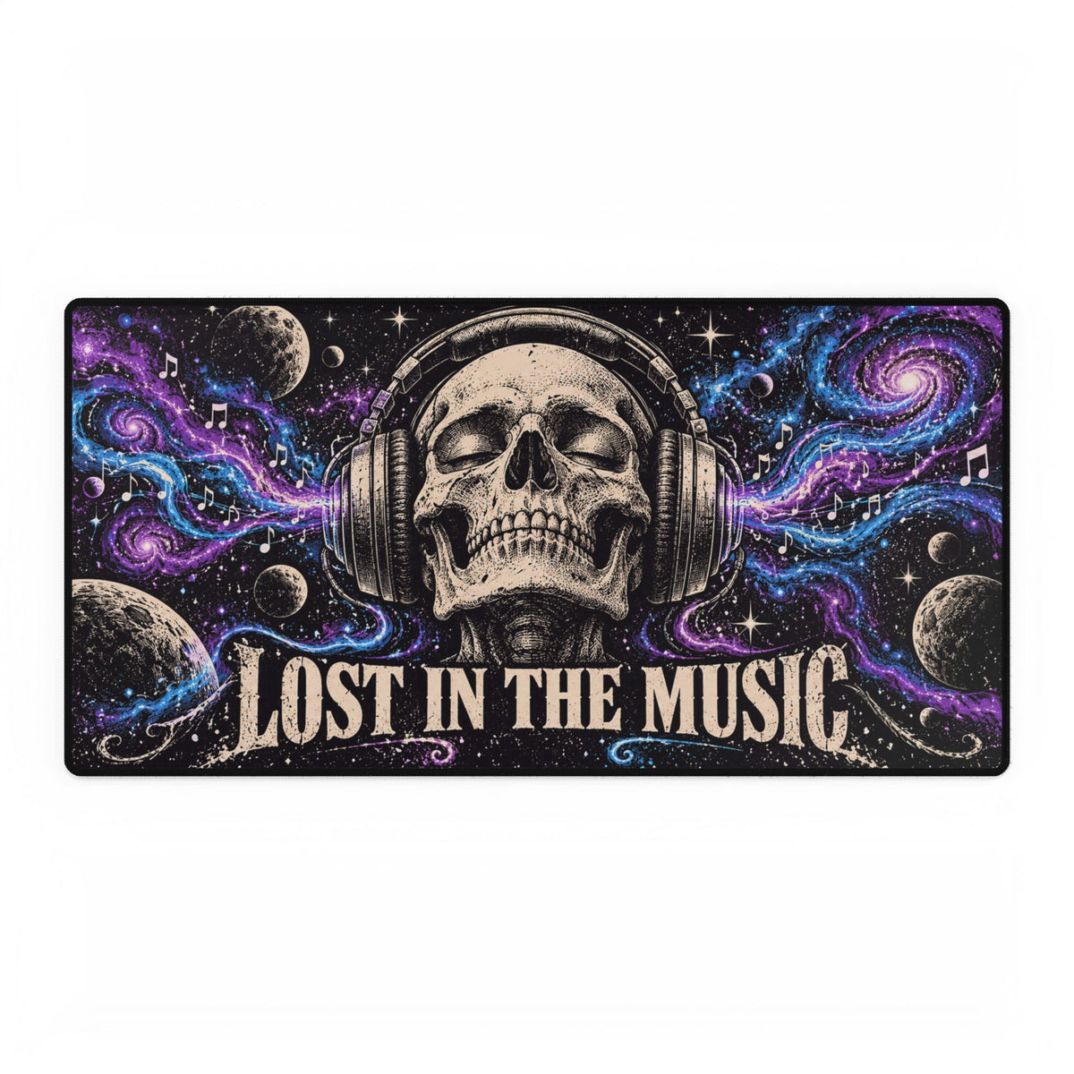 Mouse Pad | Lost in the Music Skull | Gaming/Office Desk Mat