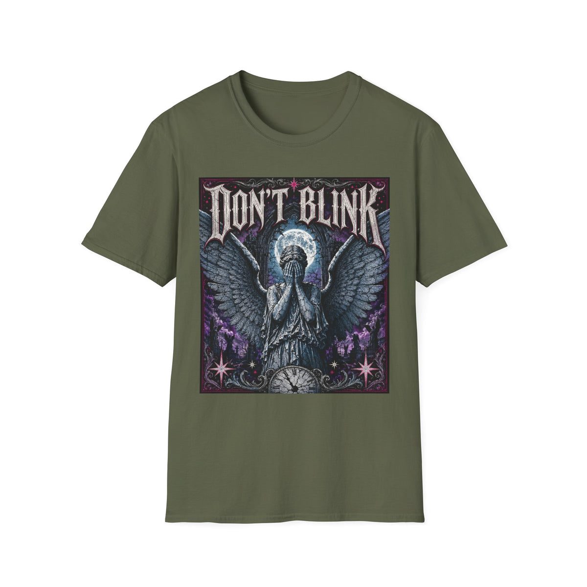 Don't Blink T-Shirt — Gothic Weeping Angel Graphic Tee
