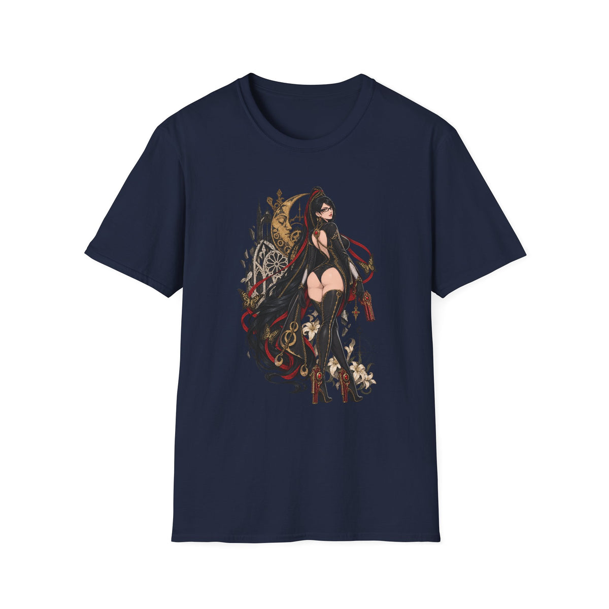 Bayonetta | Sexy Videogame Pin Up Girl | Back view Graphic Shirt