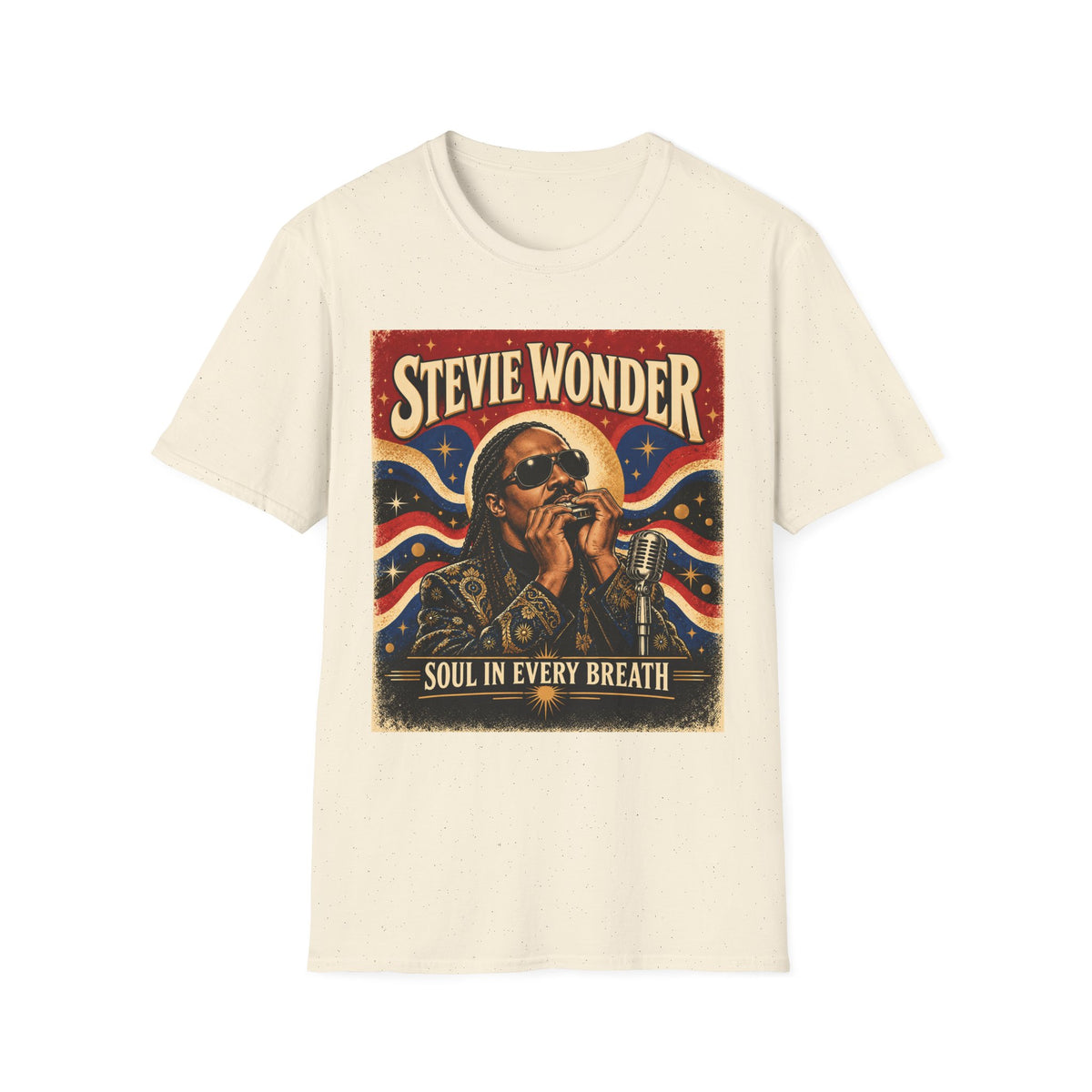 Retro Soul Singer Graphic T-Shirt — "Soul in Every Breath"