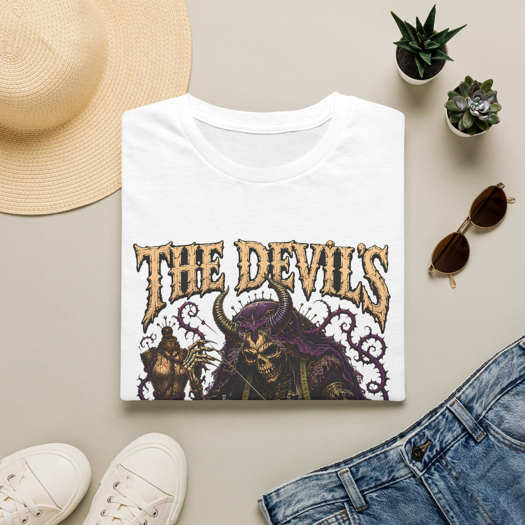 Devil’s Dressmaker Sowing Seamstress - Gothic Horror T-Shirt
