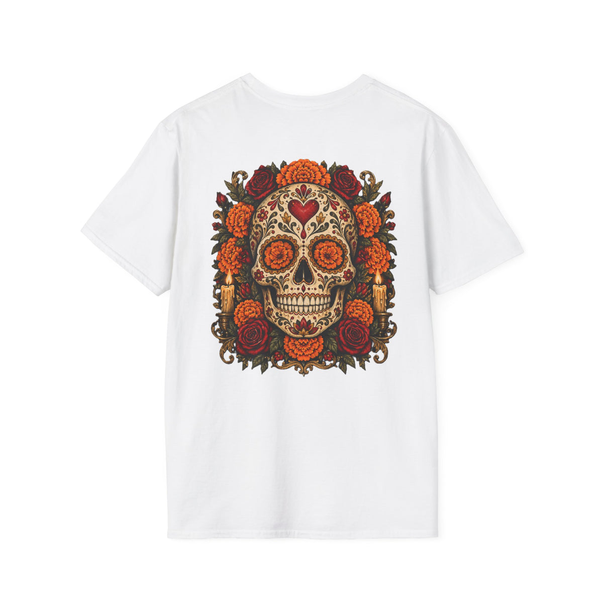 Sugar Skull | Day of the Dead | Floral Skull Graphic Tee