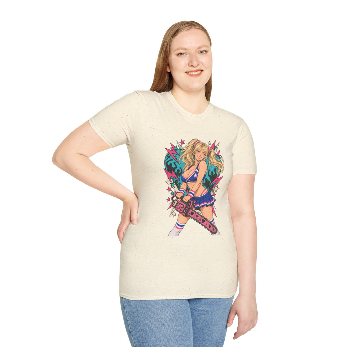 Juliet Starling | Lollipop Chainsaw | Zombie Game | Sexy Pin Up Girl T Shirt