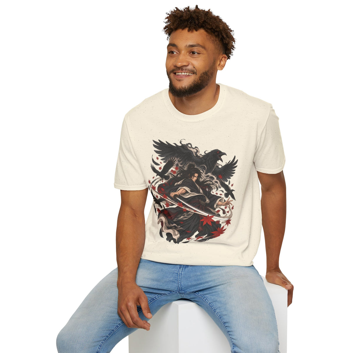 Raven Master | Japanese Samurai | Dark Fantasy T-Shirt