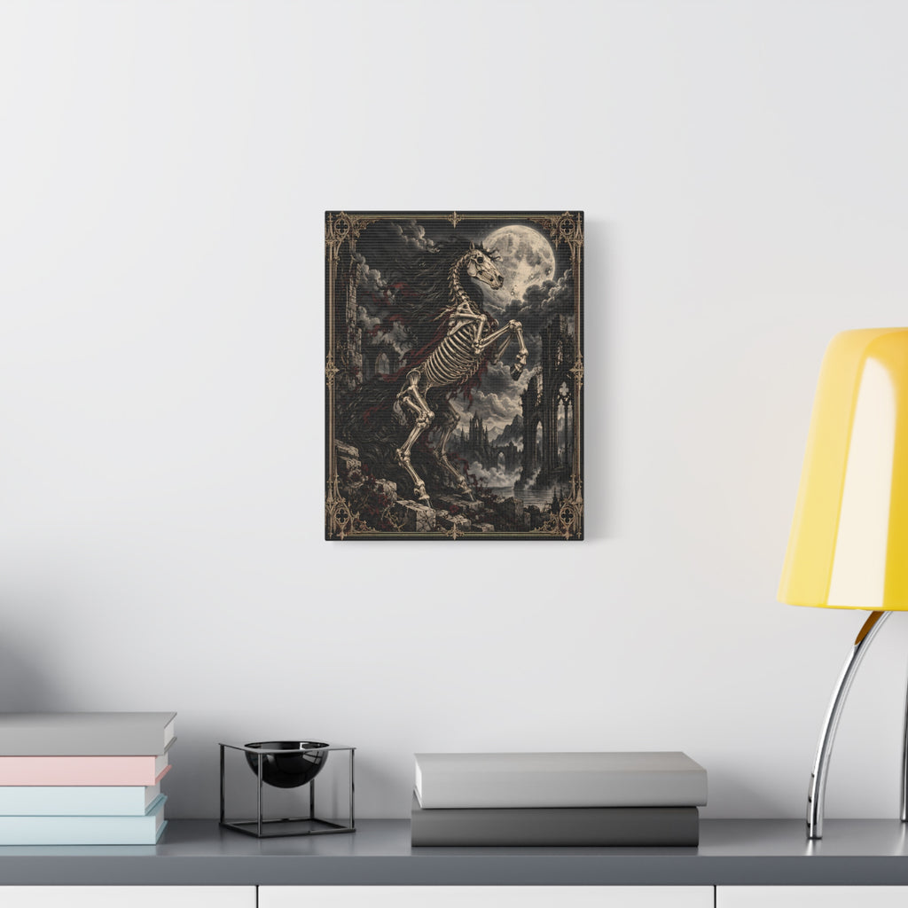 Canvas | Skeletal Horse | Occult Wall Art