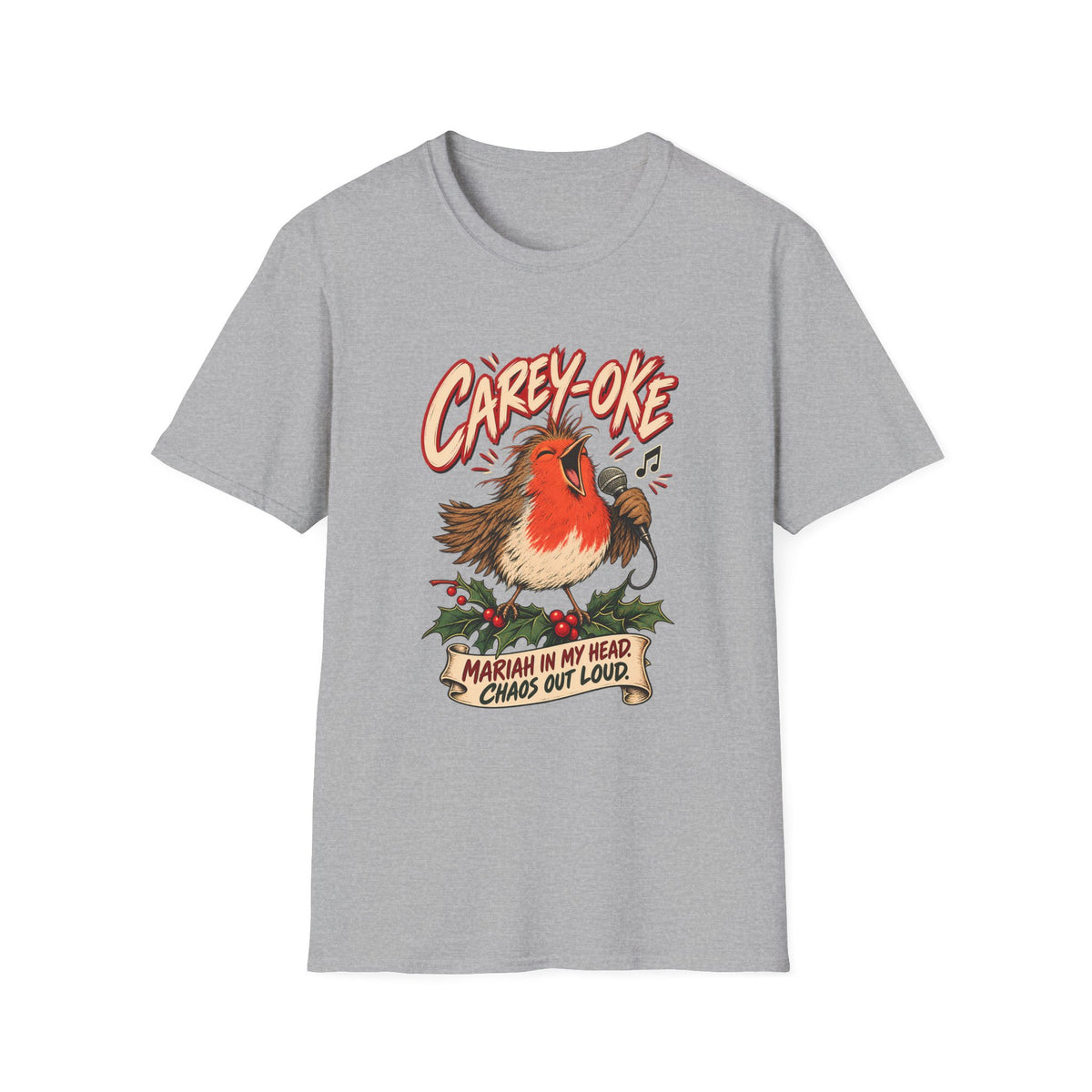 Robin 'Carey-oke' T-Shirt | Mariah in My Head Funny Holiday Tee