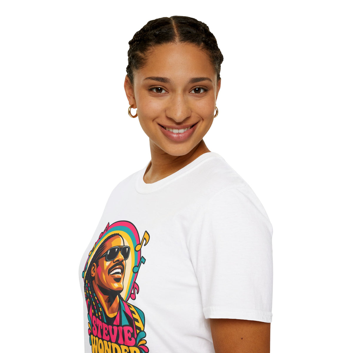 Stevie Wonder Life in Colour Music Legend Portrait T-Shirt