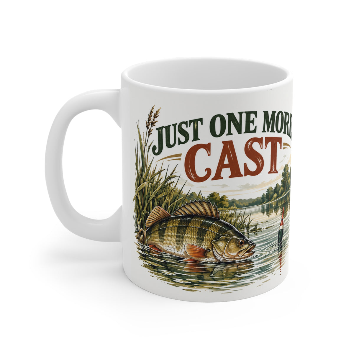 Just One More Cast | Funny Fishing Coffee Gift (11oz)