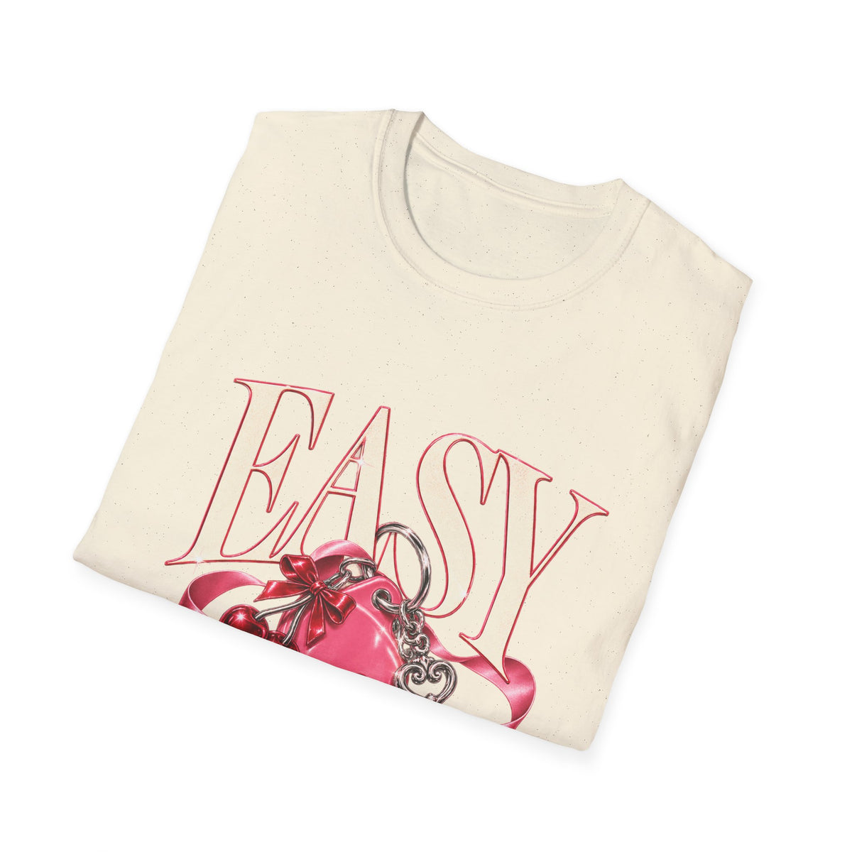 Sugababes | Easy Lockheart Pink Key & Heart Graphic T Shirt