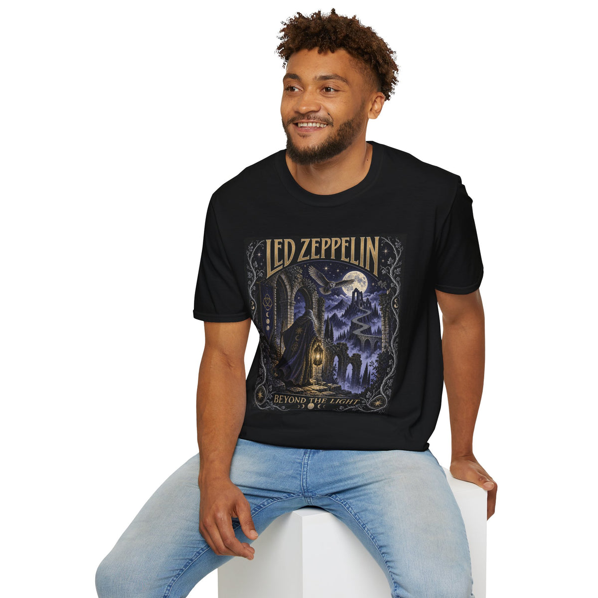 Led Zeppelin 'Beyond the Light' Concert Tee — Vintage Moonlight Rock T-Shirt