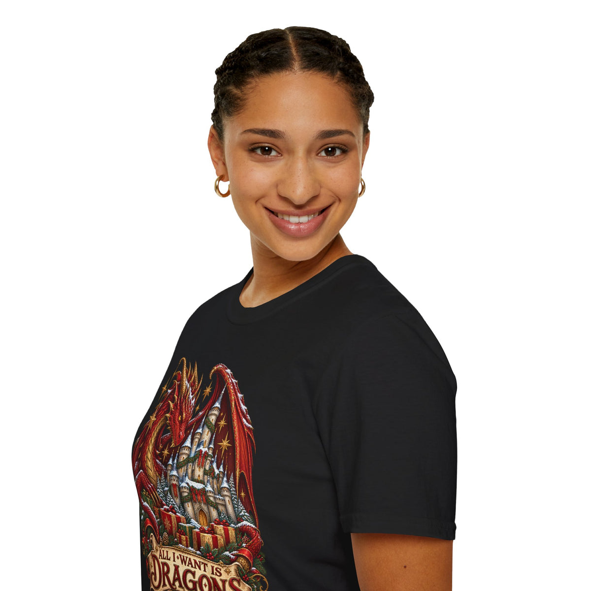 All I Want For Christmas | Dragon Castle T-Shirt