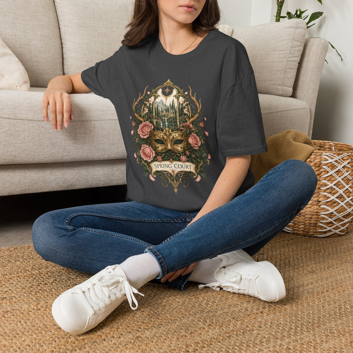 Spring Court | ACOTAR Book Floral Masquerade T-Shirt