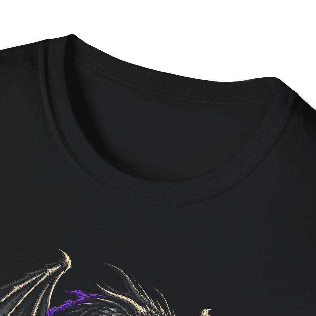 Onyx Storm Dragon T-Shirt | Book Inspired Gothic Lightning Fantasy Tee
