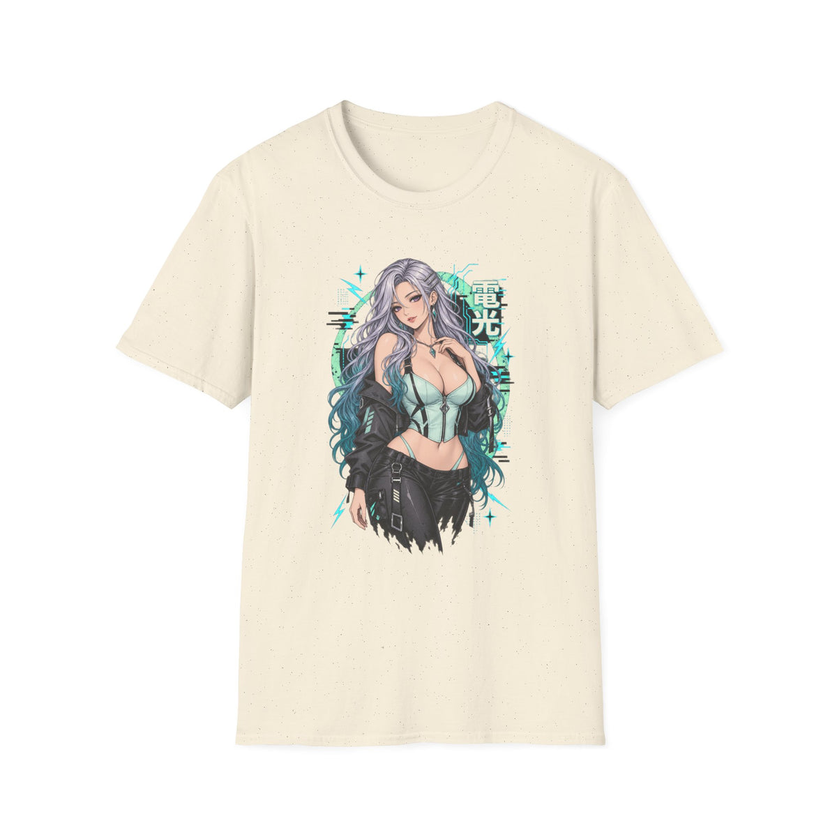 Opal | Sexy Anime Vaporwave Pin Up Girl | Waifu T-Shirt