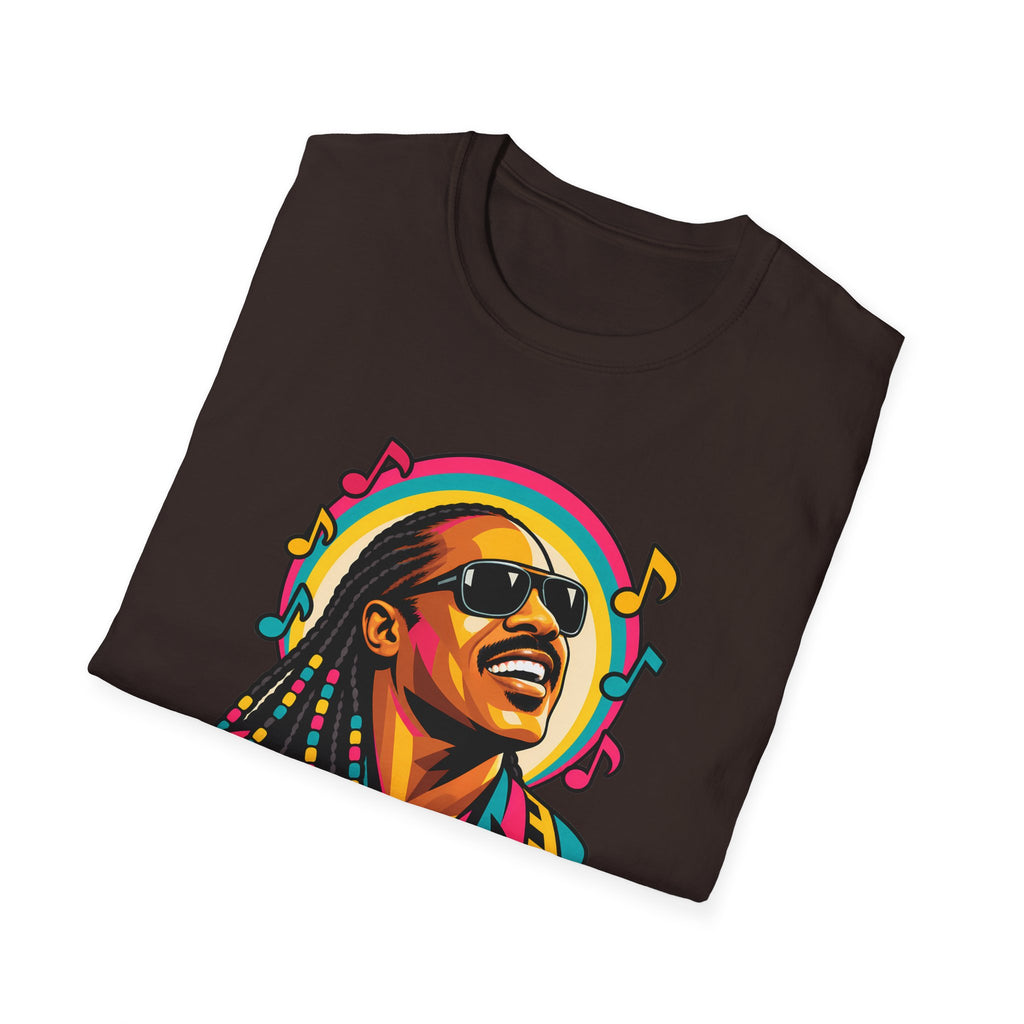 Stevie Wonder Life in Colour Music Legend Portrait T-Shirt