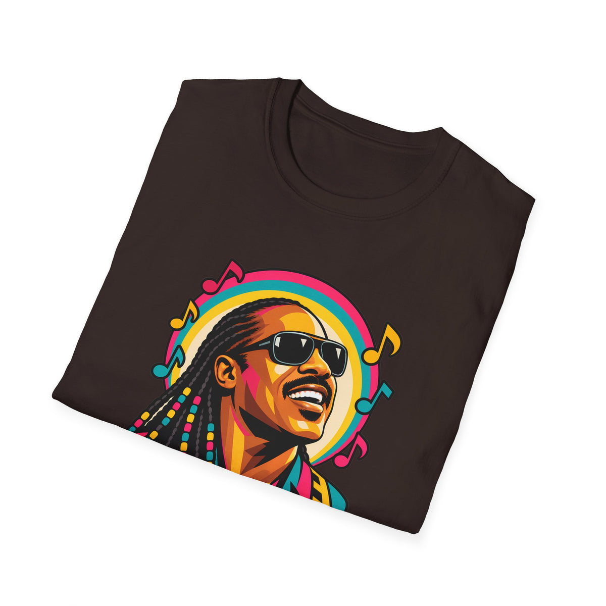 Stevie Wonder Life in Colour Music Legend Portrait T-Shirt