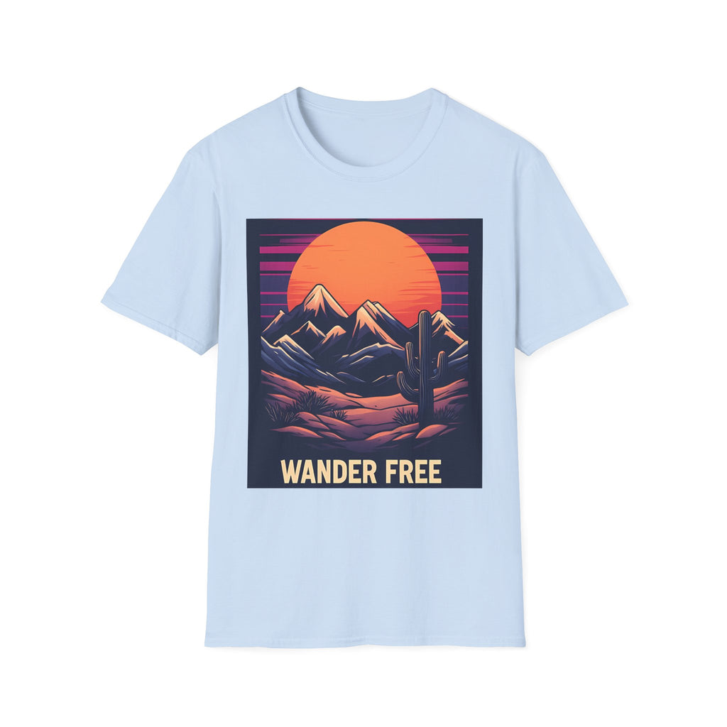 Sunset Mountains T-Shirt — Retro Desert Sunset Graphic Tee