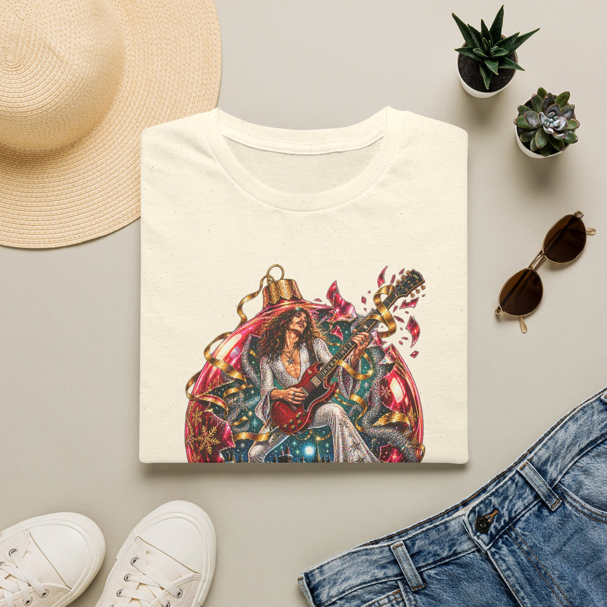 The Darkness | Christmas Glam Rock Band T-Shirt