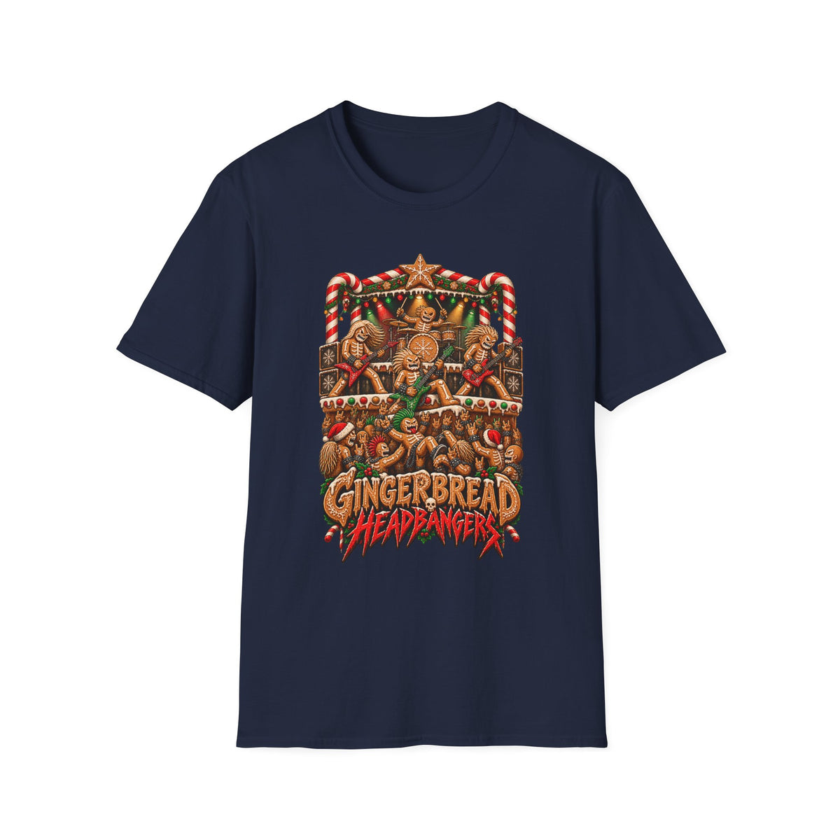 Gingerbread Headbangers | Christmas T-Shirt