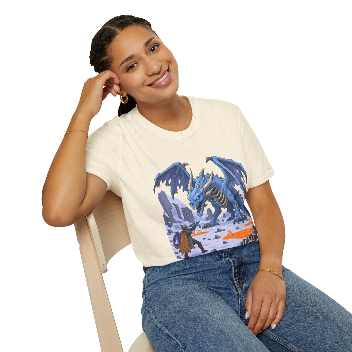 Vorkath Blue Ice Dragon T-Shirt - Fantasy Dragon Graphic Tee
