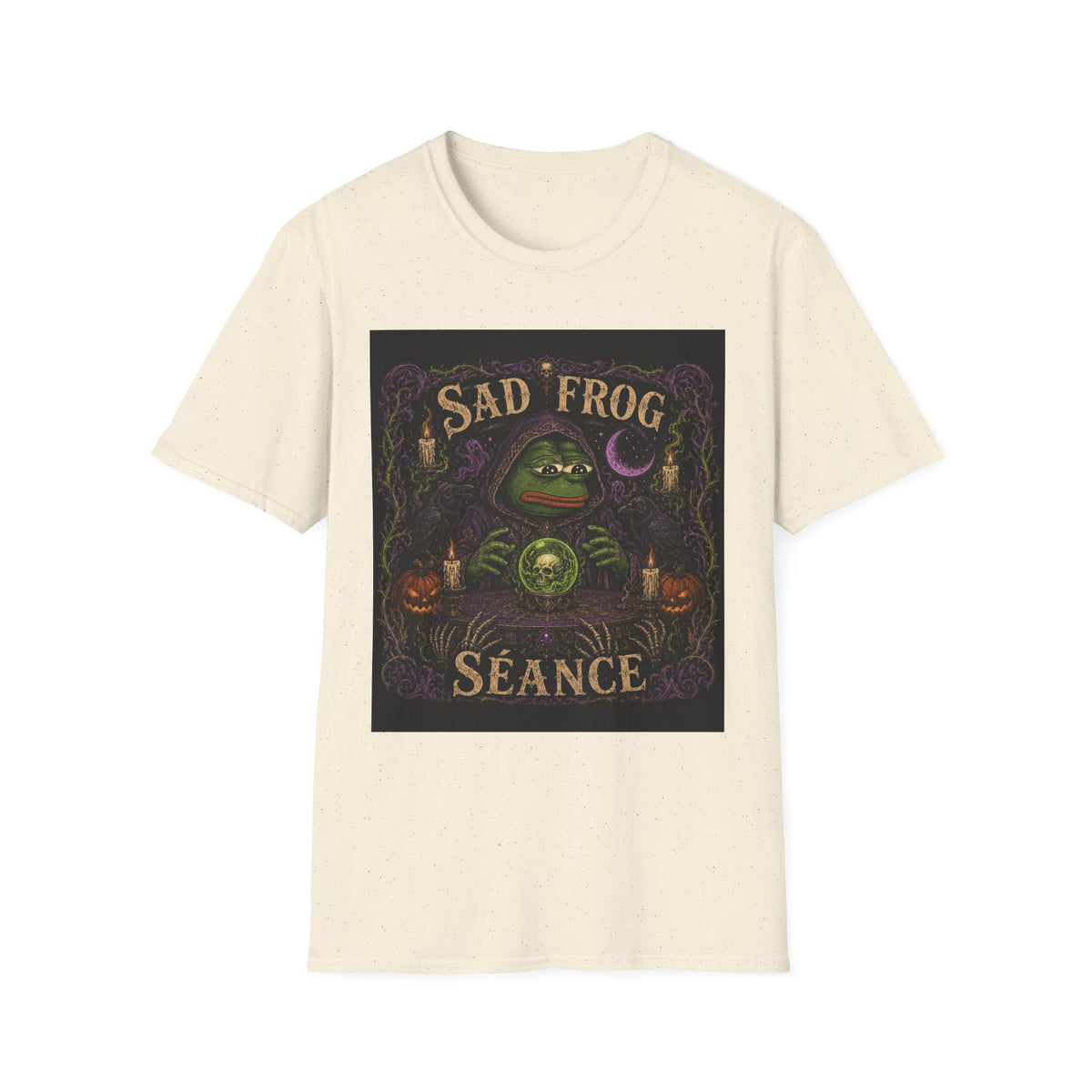 Sad Frog Séance T-Shirt — Moody Witchy Frog Graphic Tee