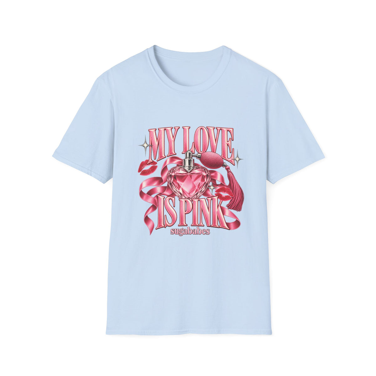 My Love Is Pink | Sugababes | Pink Heart Perfume Graphic T-Shirt