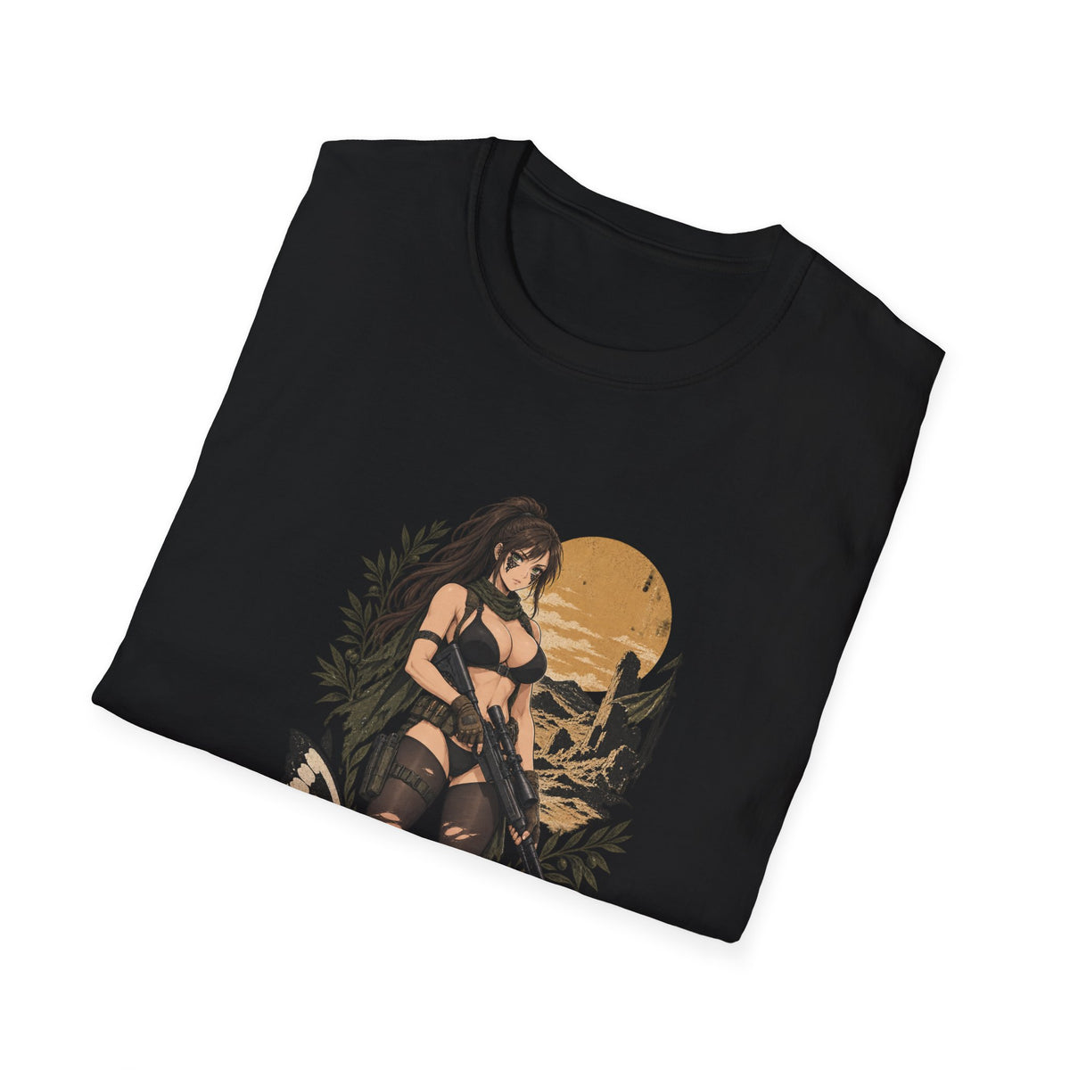 Quiet | Metal Gear | Sexy Sniper Pin up Fantasy Warrior Woman T-Shirt