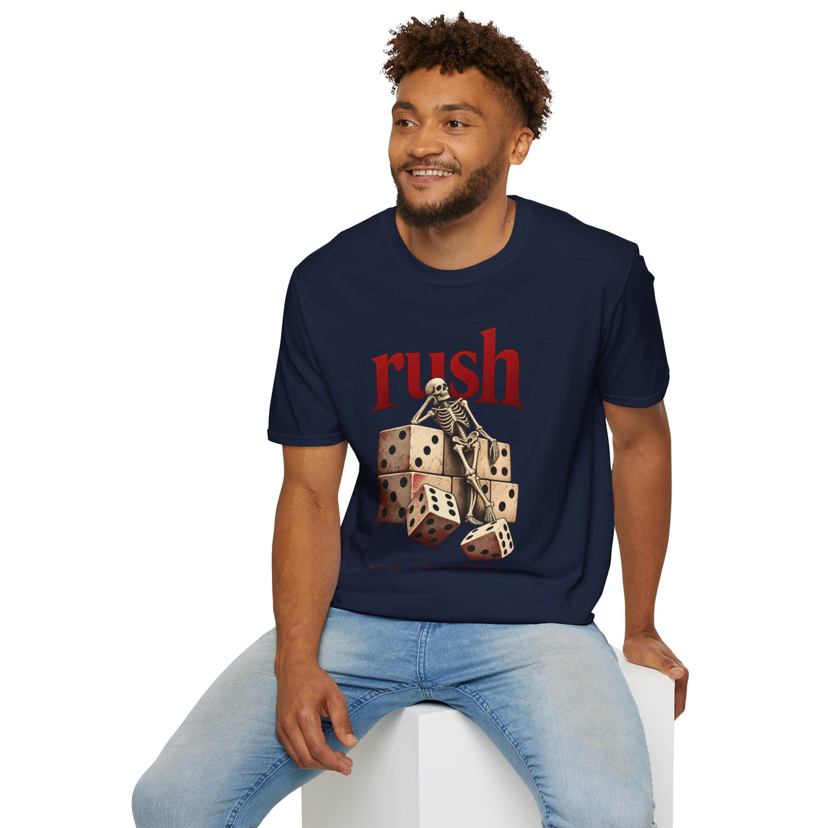 Rush | Roll the Bones | Dice Skeleton Prog Band T-Shirt