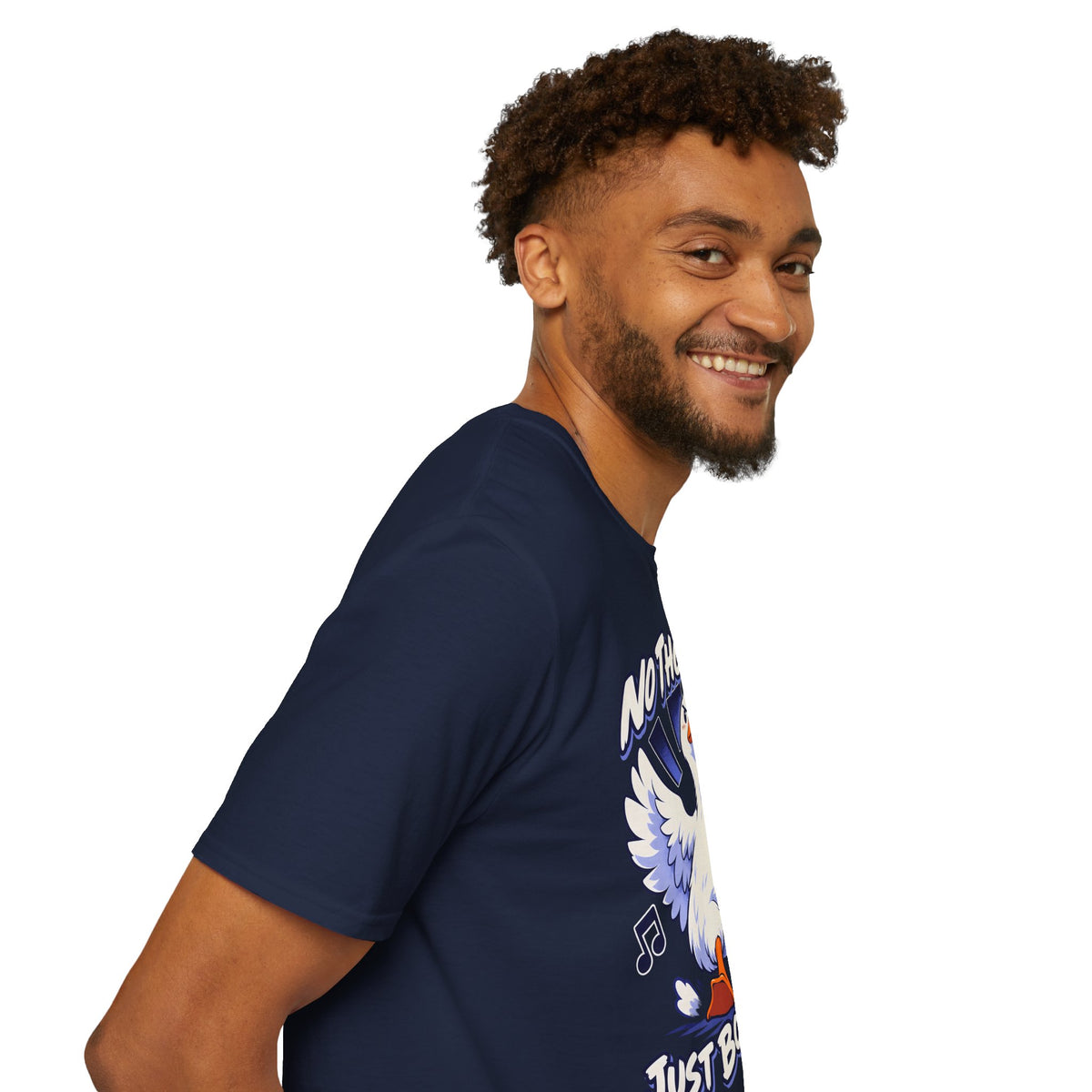 Cute Goose | No Thoughts, Just Boss Music T Shirt
