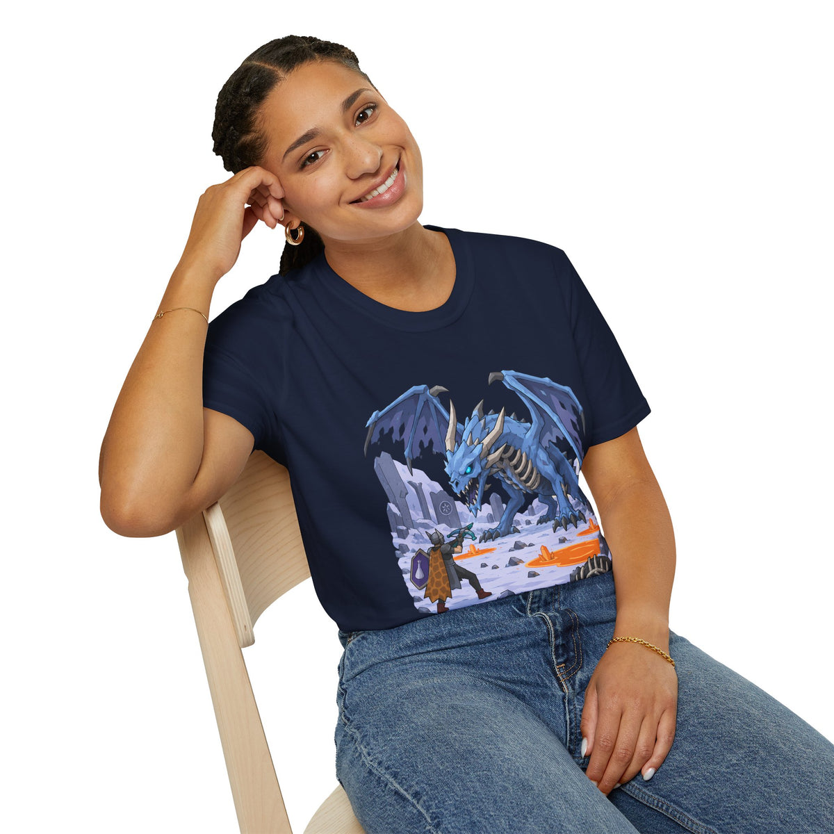 Vorkath Blue Ice Dragon T-Shirt - Fantasy Dragon Graphic Tee