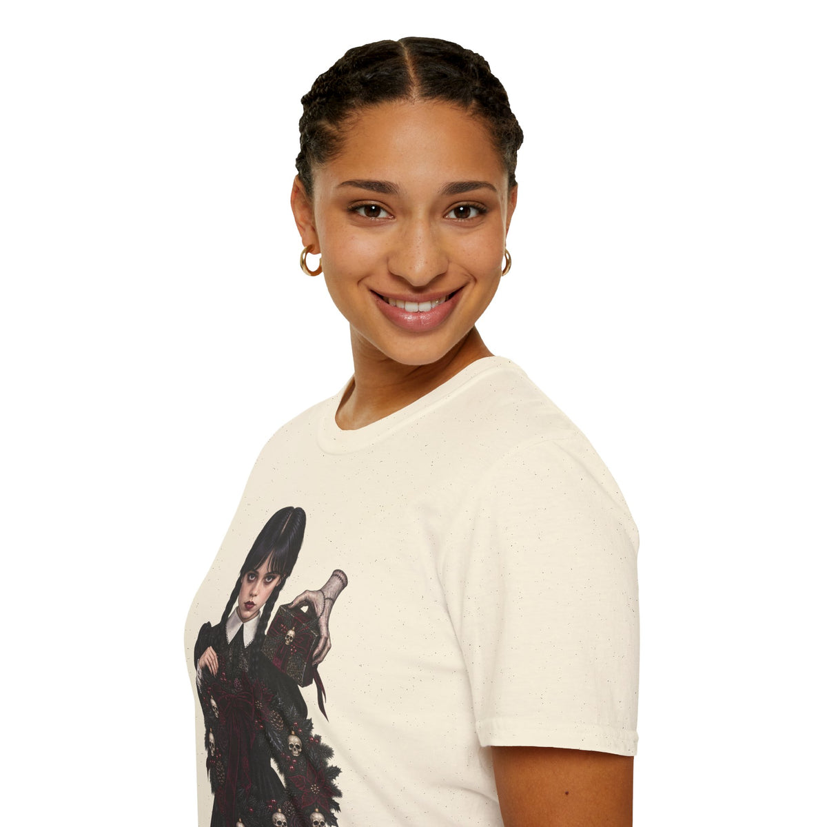 Wednesday Addams | Gothic Chrismtas Portrait T-Shirt