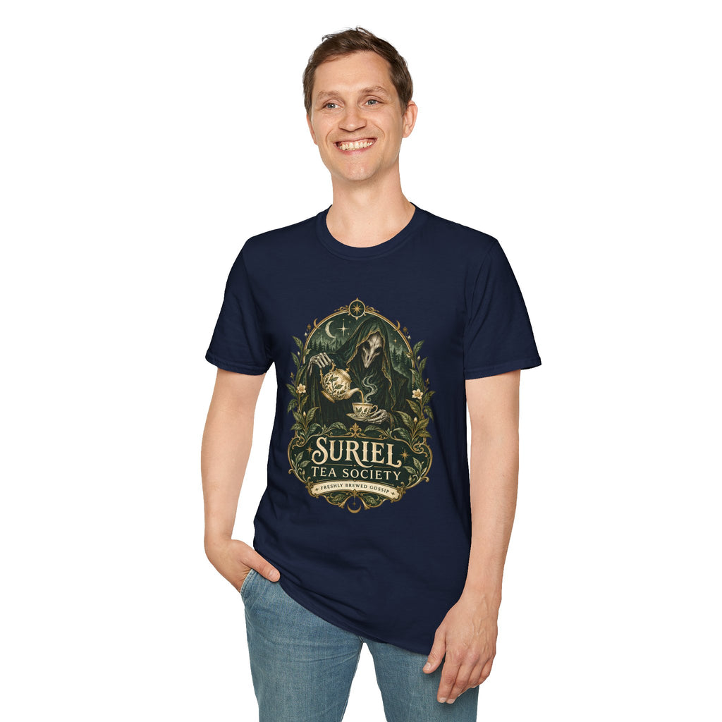 Suriel Tea Society | Freshley Brewed Gossip | ACOTAR Book Graphic T Shirt