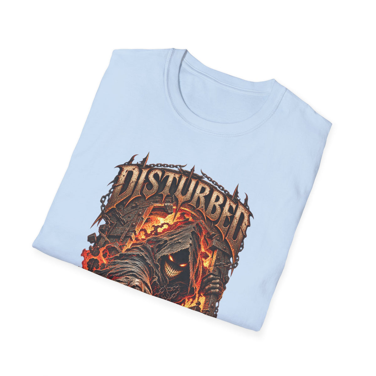 Disturbed | The Guy | Flaming Heavy Metal Band T-Shirt