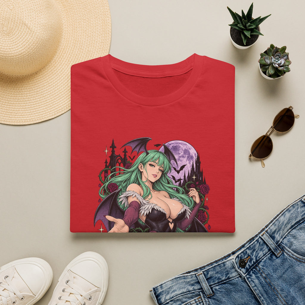 Morrigan | Sexy Succubus Pin Up Girl | Gothic Sorceress Halloween Gamer T-Shirt