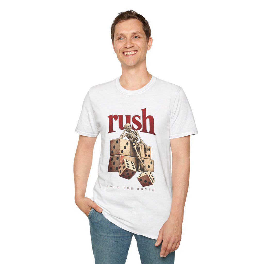 Rush | Roll the Bones | Dice Skeleton Prog Band T-Shirt