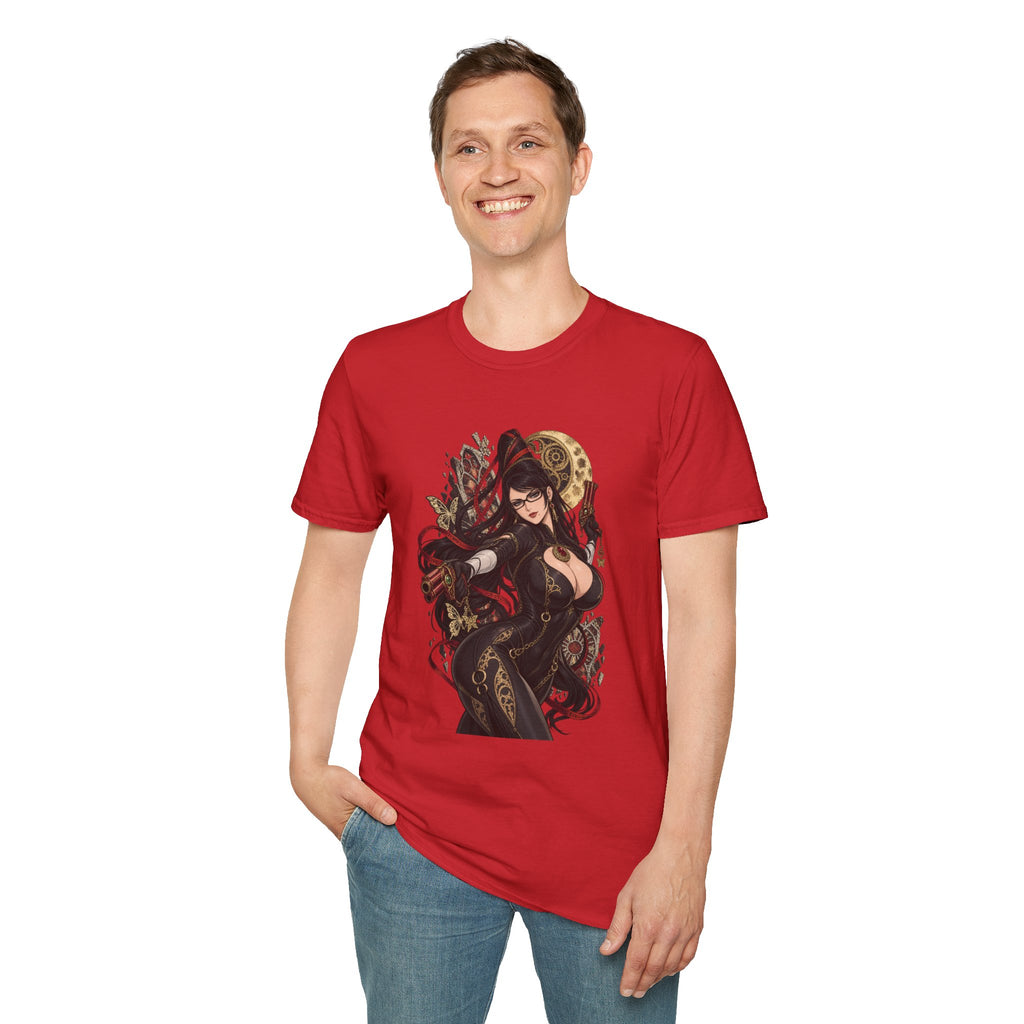 Bayonetta | Sexy Gothic Gaming Anime Pin Up Girl | Gothic Sorceress T-Shirt