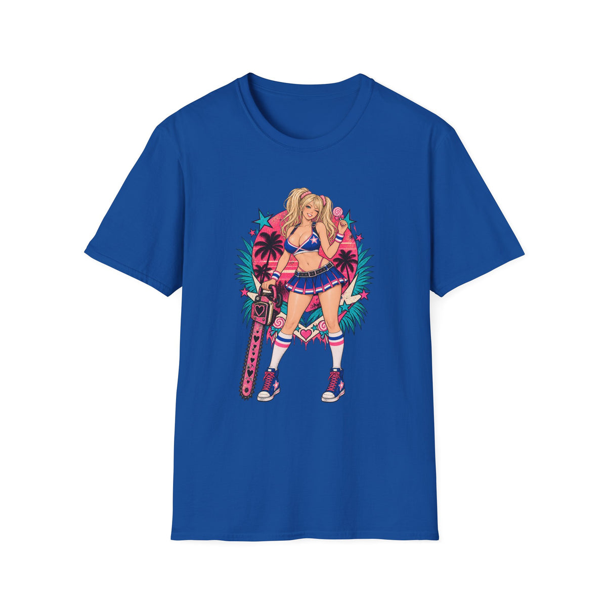 Juliet Starling | Sexy Pinup Beach Babe | Lollipop Chainsaw | Zombie Game T-Shirt