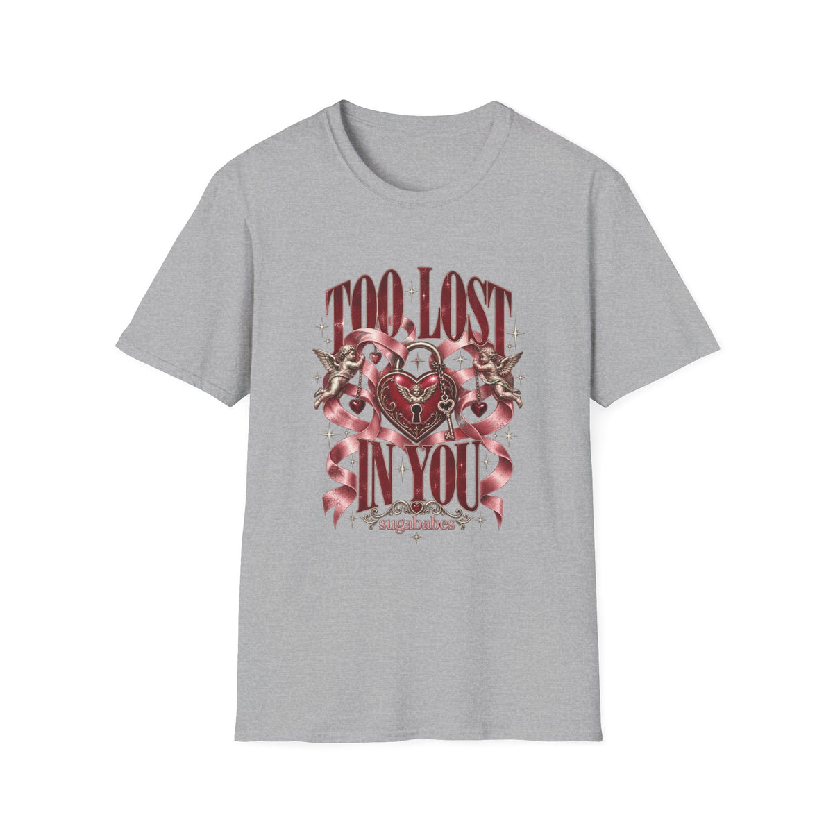 Too Lost In You | Sugababes Vintage Heart & Ribbon Graphic T Shirt