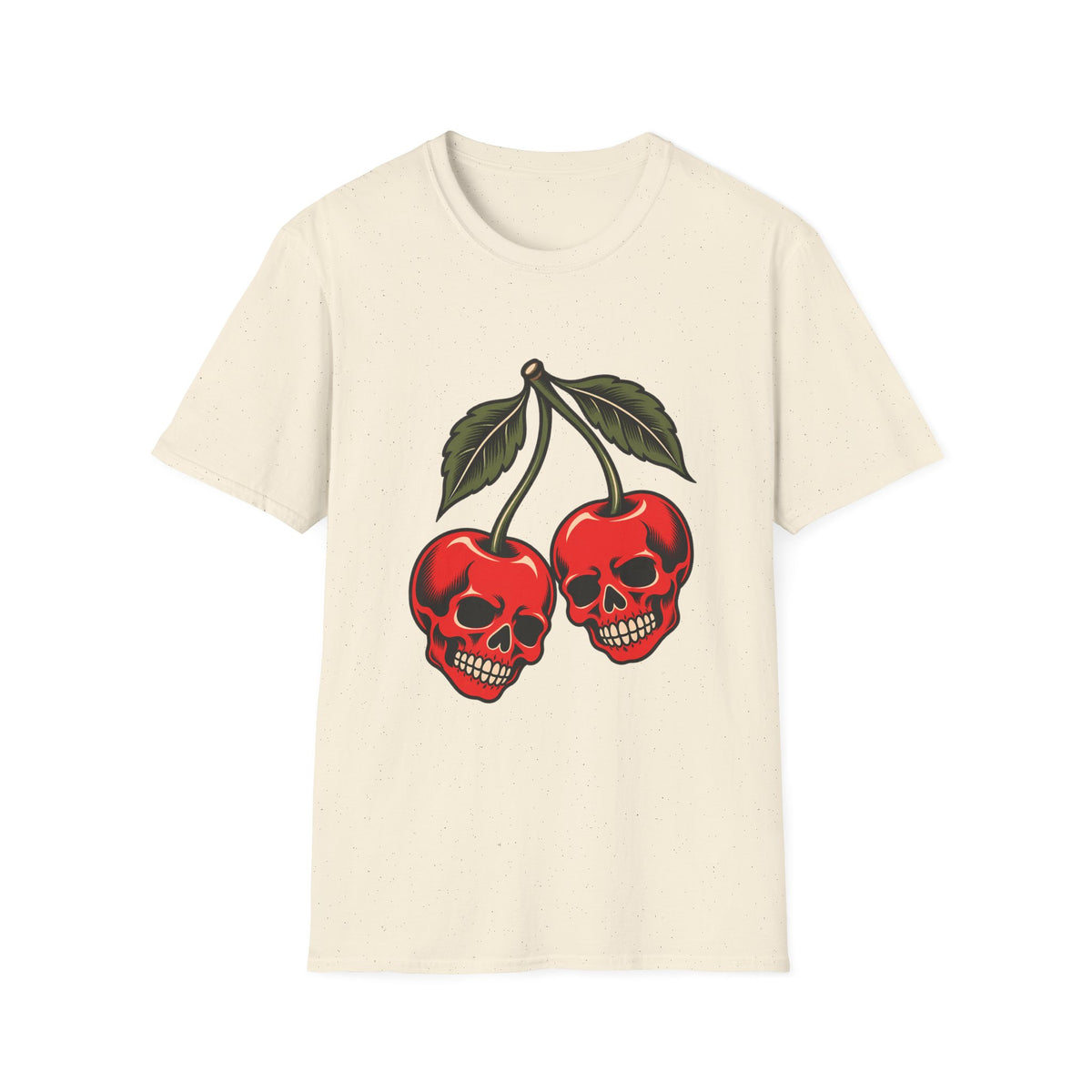 Skull Cherries | Tattoo Style | Gothic Cherry Graphic Tee