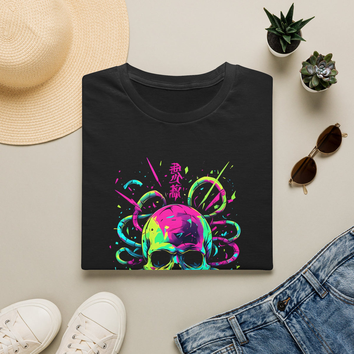 Neon Skull Tee — Graphic T-Shirt