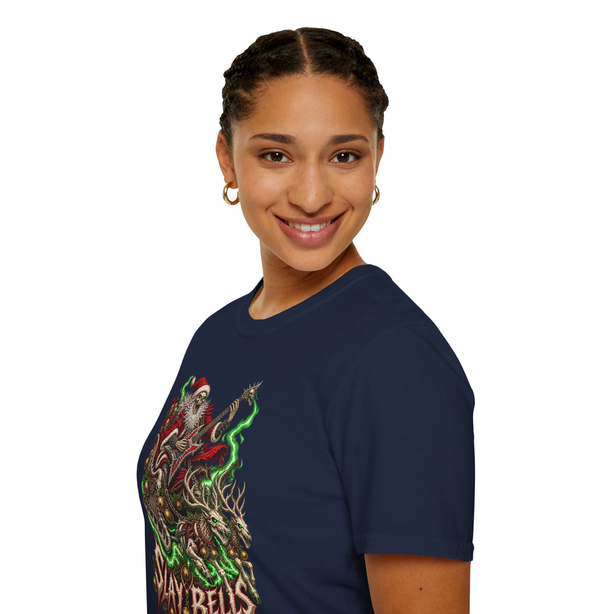 Slay Bells | Santa Clauses Horror Christmas T-Shirt