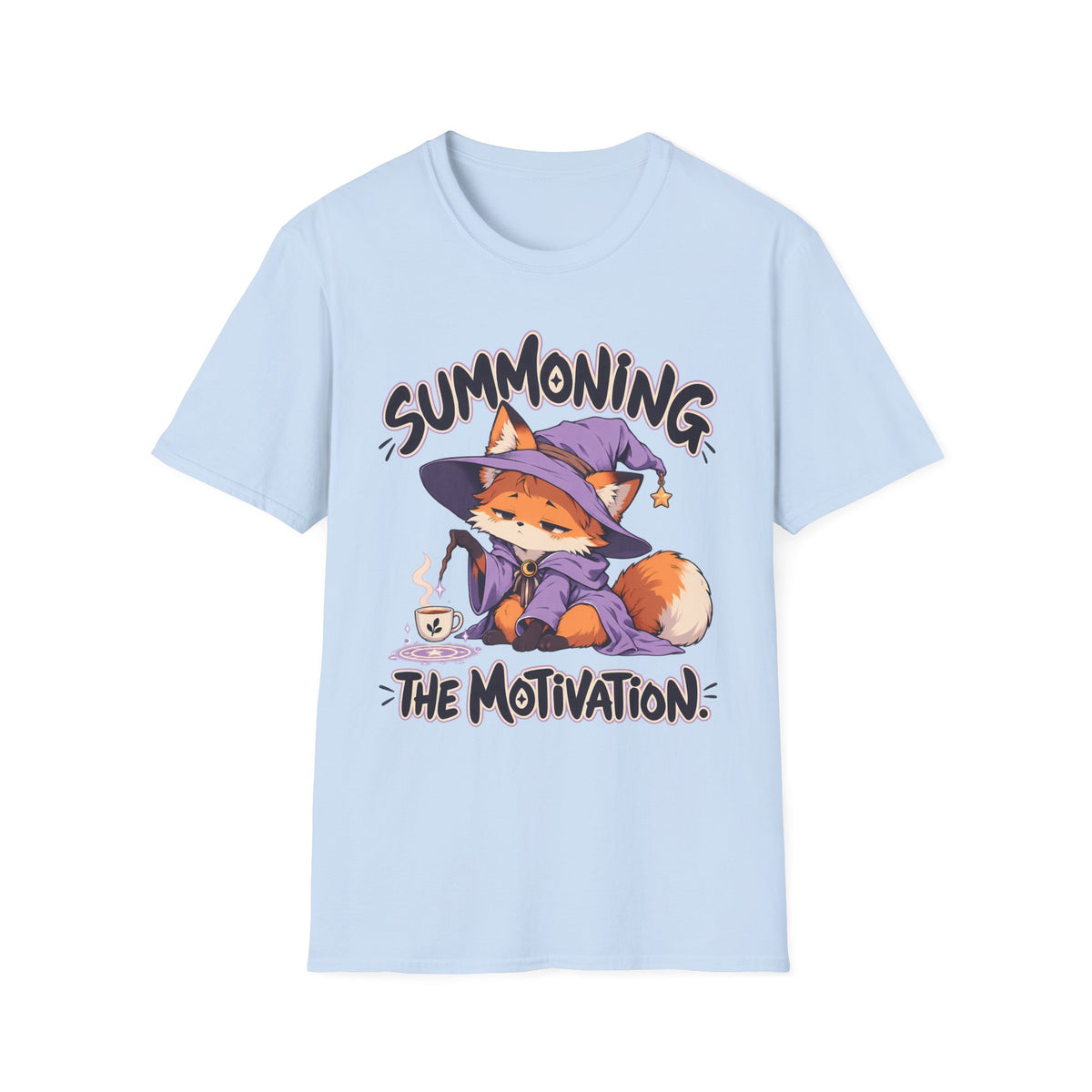 Summoning The Motivation | Cute Anime Fox T-Shirt
