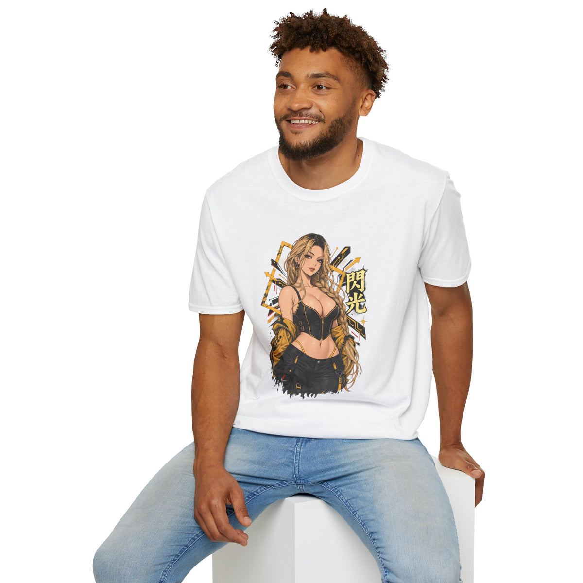 Sunny | Sexy Pin Up Golden Samurai Hot Girl T-Shirt