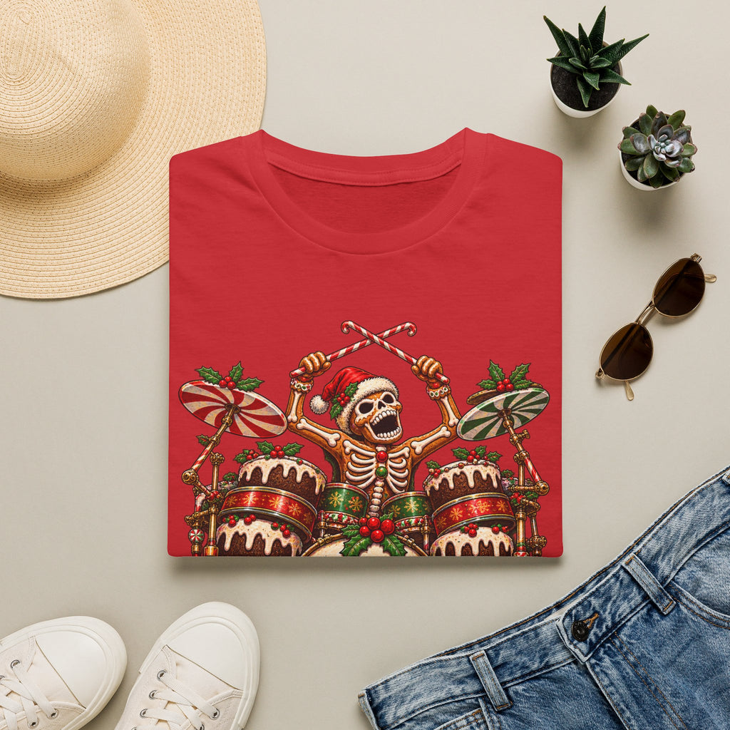 Gingerbread Headbangers | Drummer Christmas T-Shirt