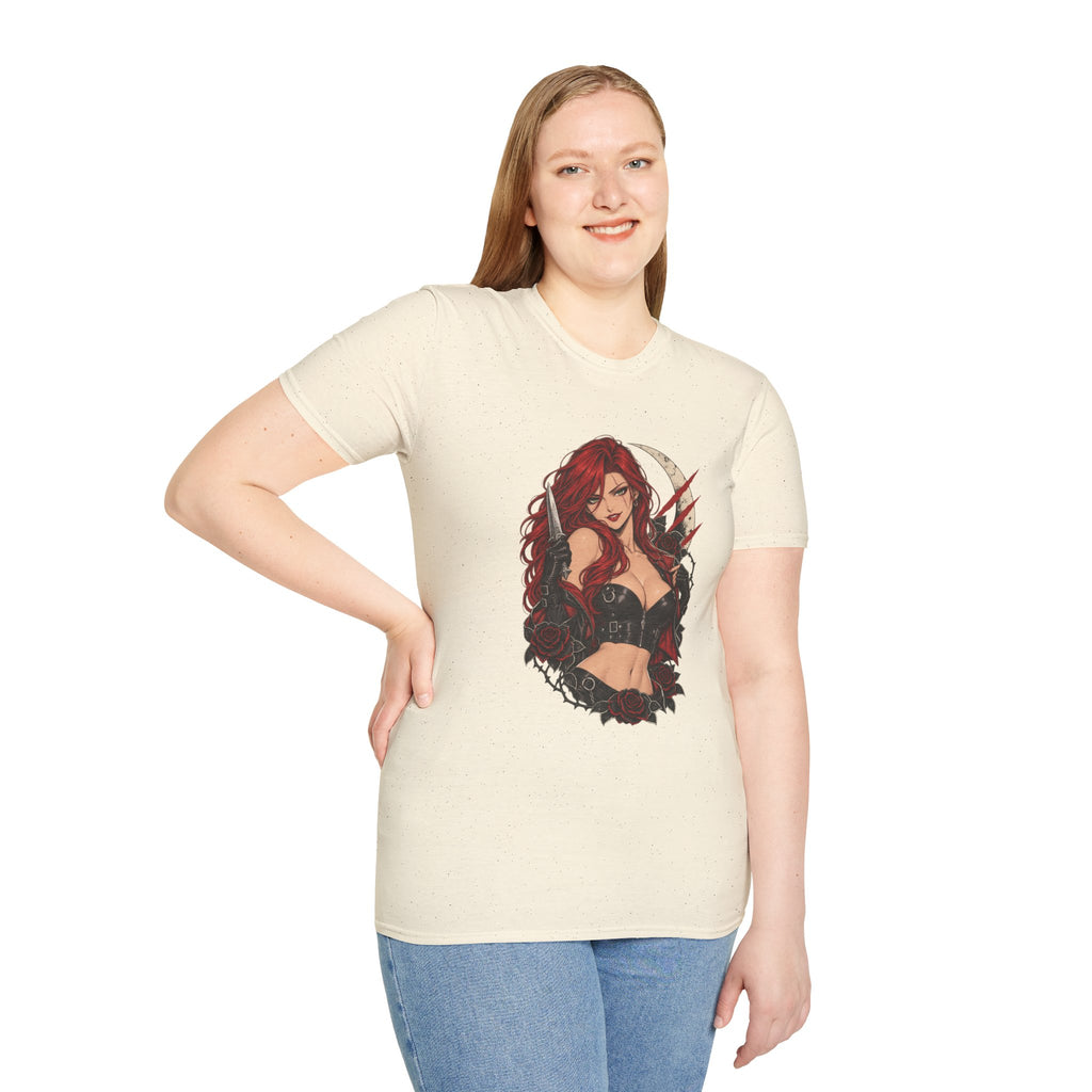Katarina | League of Legends | Gothic Redhead Pin Up Assasin T-Shirt